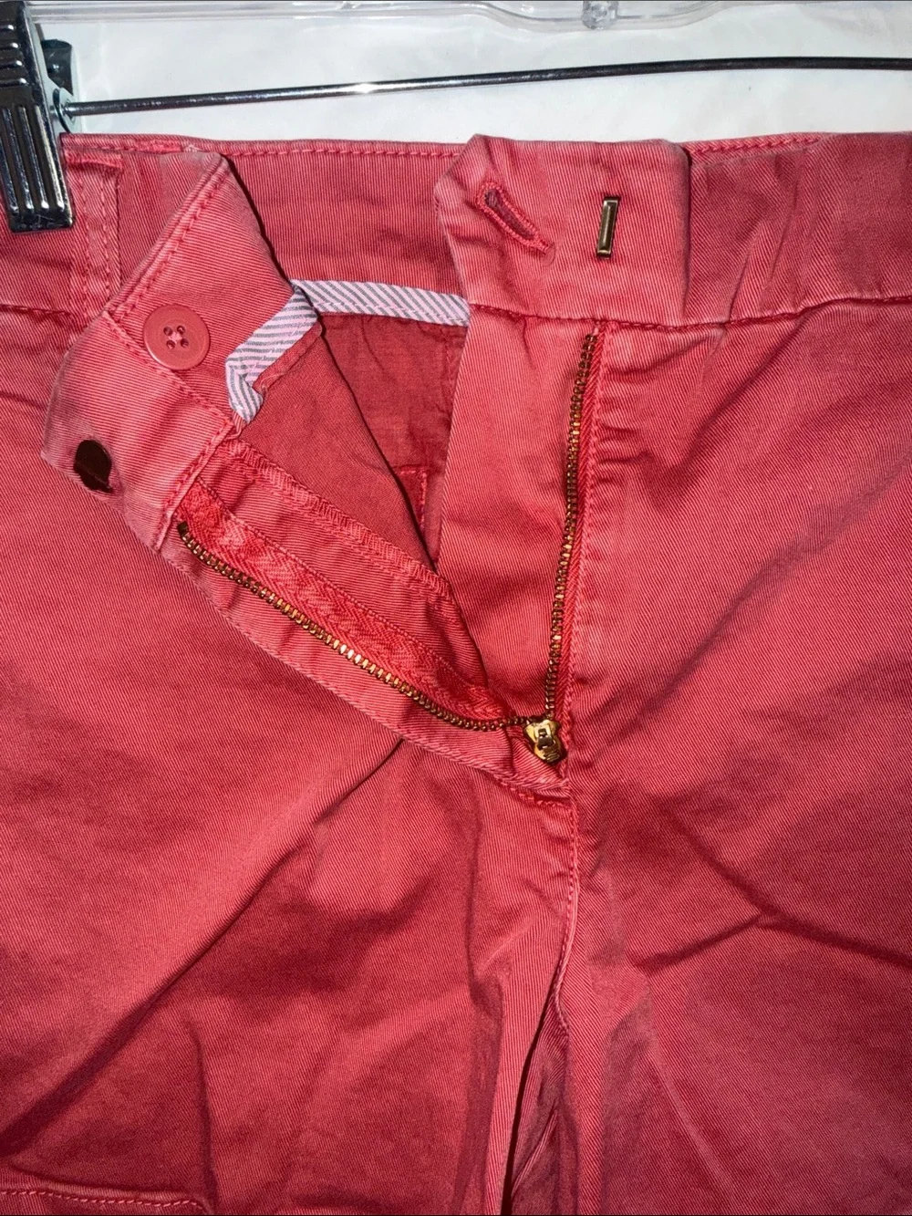 J. Crew Women’s Red Cotton Chino Shorts 12 NWT pockets